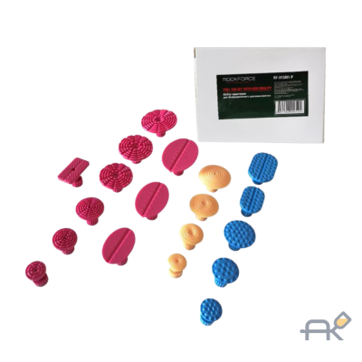 Набор адаптеров пластиковых для беспокрасочного удаления вмятин.19пр. (F-915M1-P)